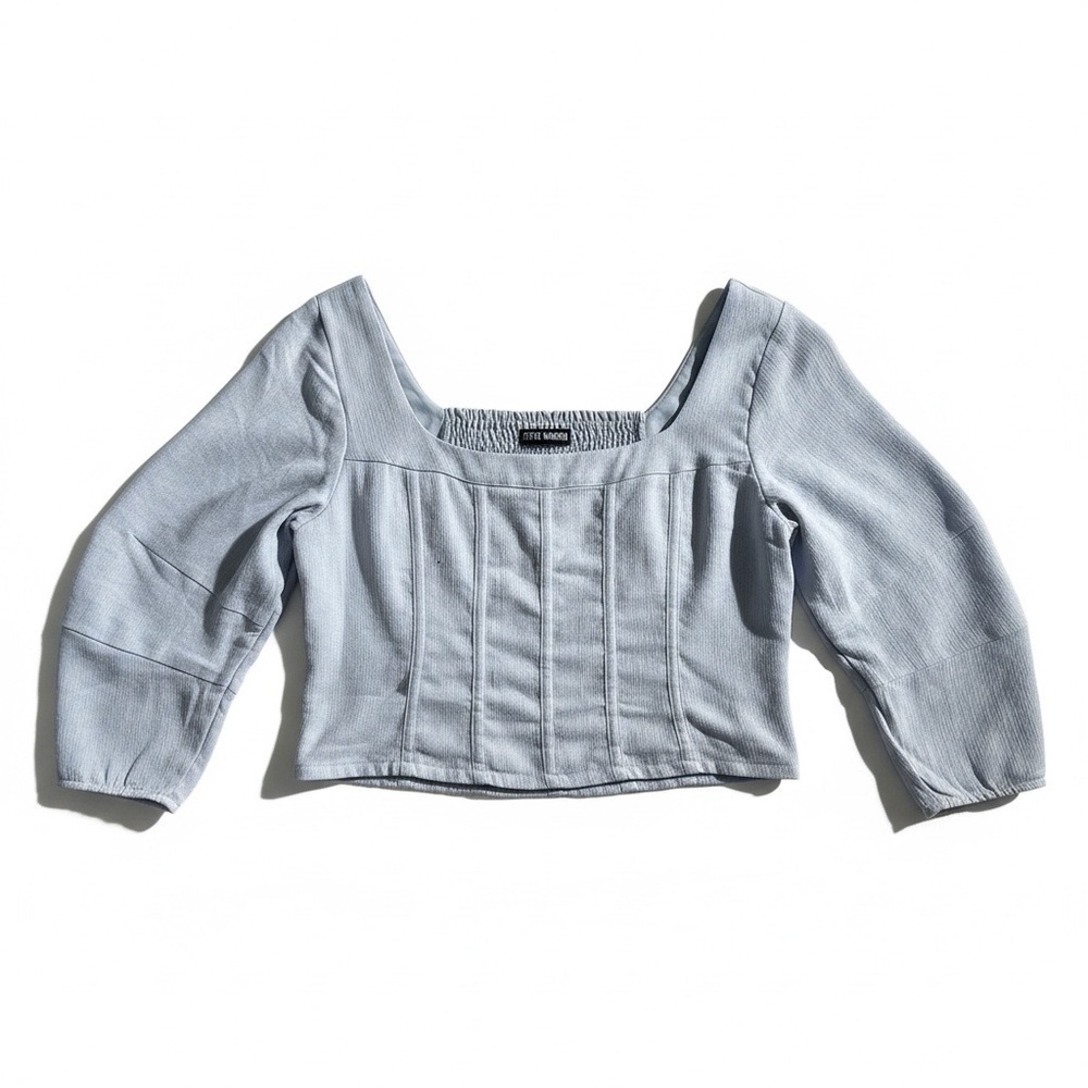 Steve Madden Y2K Summer Light Blue Crop Top Large
